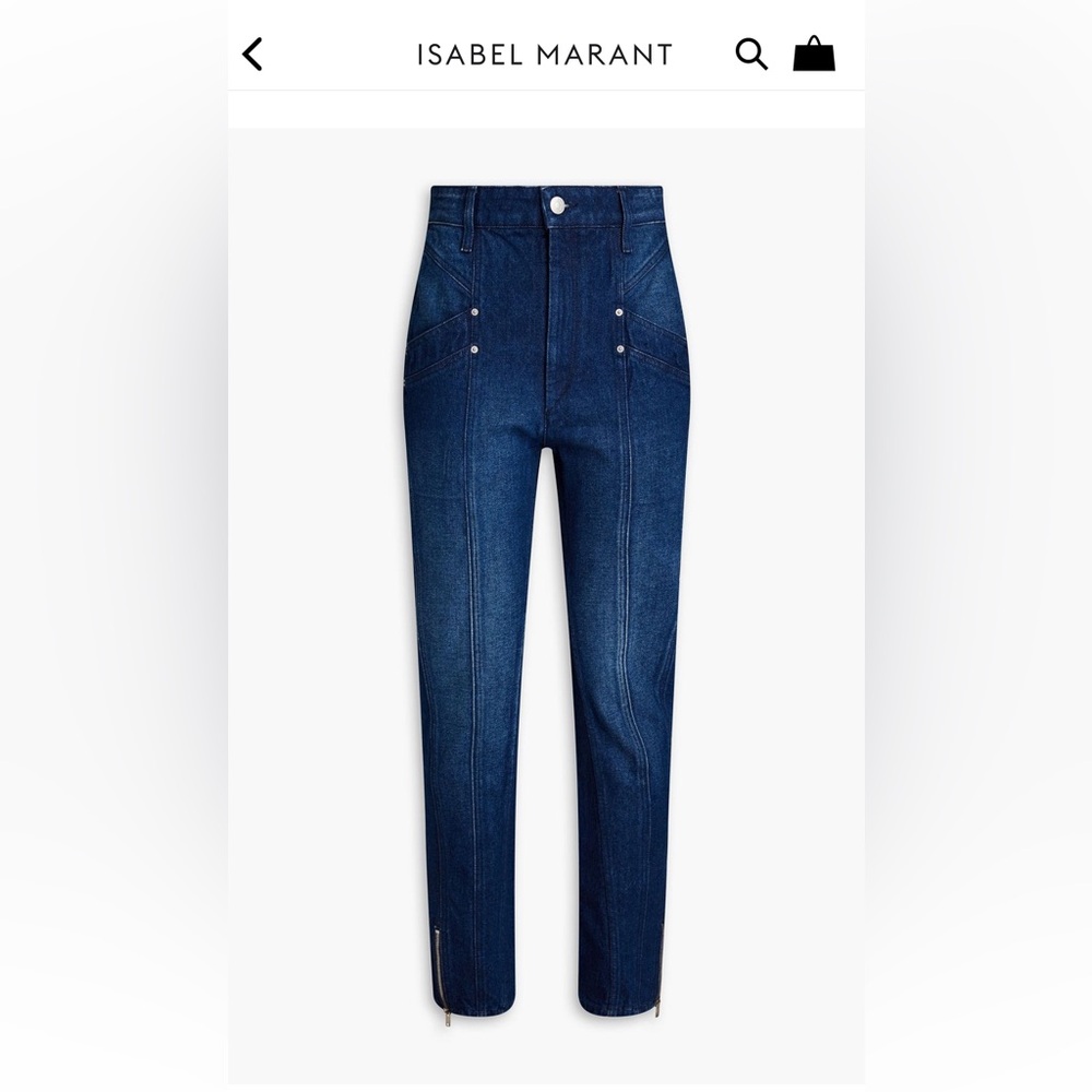 NWT Isabel Marant Kelissa High Rise Slim Leg Jeans